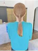 大人気20代30代◎結婚式成人式卒業式タイトポニー