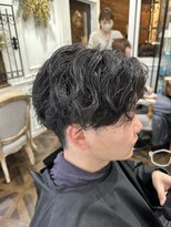 アトリエメルシー 代々木(atelier merci)&nbsp;メンズパーマ/センターパート/スパイラルパーマ