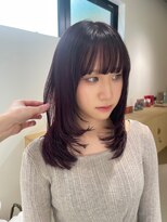 ニール シトロン(Neelu citron) 【Neelu_citron_hachi】ミディアムレイヤー×ワインレッド