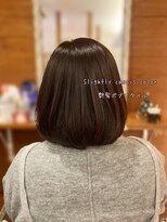 ピールアーク(peal ark)&nbsp;"20代30代大人可愛い★小顔ボブ丸みショート×カシスカラー