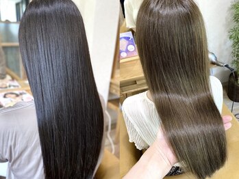 パッション 石巻蛇田店(PASSION)の写真/最高峰のツヤ感と質感を叶える【シャンドラ縮毛矯正】うねりやクセを抑えるだけではなくダメージを補修☆