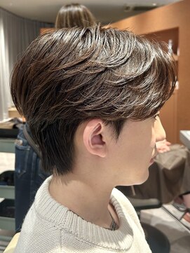 ノラギンザユー(NORA GINZA/U) カルマパーマ韓国ヘアフェザーパーマセンターパート韓国パーマ