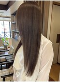 髪質改善カラーオリーブベージュ