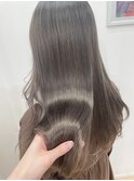 ふんわりカールヘルシースタイルルーズヘアショコラアッシュ