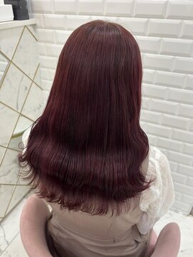 リルミー ミュエナ 大須 矢場町(Lilme myuena) ブリーチなしの最大限ピンク＊まゆ