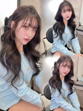 リリー(Lilley) マロンベージュ×小顔レイヤー×韓国風巻き×髪質改善