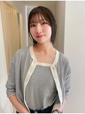 グレージュ×エアリーボブ