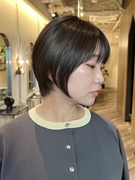 ソエル(Soell) 元町美容室 髪質改善 縮毛矯正 酸性ストレート ショートボブ