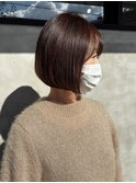 丸みシルエットの大人ボブ【芝本】