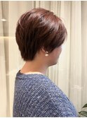 カシスベージュ×ハンサムショート