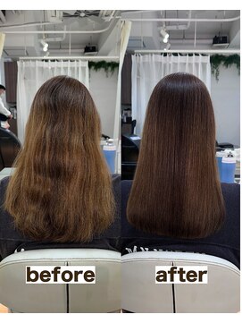 シゲ 自由が丘店(SHIGE) 白髪染めも髪質改善カラーでマイナス10歳40代50代グレイカラー