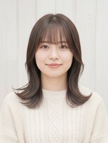 ミュージアム(MUSEUM)&nbsp;外ハネボブ/くびれスタイル/オリーブグレージュ/ツヤ感カラー