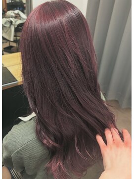 テーラヘアー 公津の杜店(TELA HAIR) ワインレッドカラー