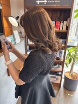 リドルヘアー 石井町店(Riddle HAIR) イルミナカラー サファリ 透明感ベージュ 艶髪 髪質改善
