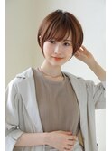ブリーチなしダブルカラーベージュカラー大人ショート