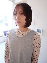 メゾンシアー(Maison Sheer)&nbsp;切りっぱなしボブ/オレンジブラウン