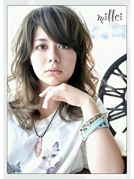 ミルシー(millci) millci ☆ホワイトブラウン☆ナチュラルセミディ