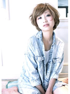 クロム バイ リエット(Chlom by Lietto) Chlom☆メッシュイエローショートボブ　TEL 0364574337