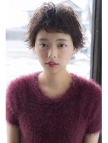 ヘアーアンドメイク ファット(Hair&Make PHAT)&nbsp;外ハネ大人ショートブラウンカラー20代30代40代