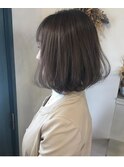 丸みのあるレイヤー大人ボブ