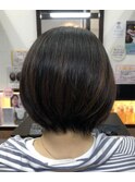 大人かわいい30代40代50代丸みショート