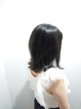 アーシェ 横浜店(A'SHE) レイヤー 外ハネ ボブ