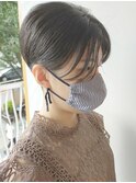【morio原宿】刈上げハンサムショート　センターパート