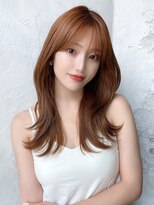 アフロート ルヴア(AFLOAT RUVUA)&nbsp;るなstyle 20代30代40代 韓国風くびれヘア 2way シースルー 新宿