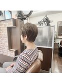 白髪ぼかし白髪染めショートスタイル30代40代50代60代
