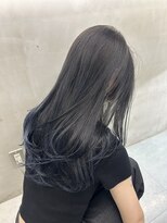 リリー(Lilley)&nbsp;【lilley 稲永麻衣】ブルーブラック+レイヤーカット+韓国ヘア