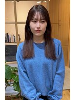 スムーク(smuk)&nbsp;【smuk/スムーク】ぷつっとロング/ストレート/ピンクブラウン