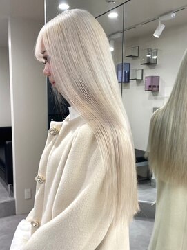 ベレーザ 渋谷(BELEZA) 5730ニュアンスカラー艶髪ハイトーンシルキーベージュオンブレ