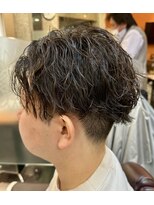 銀座マツナガ 浅草店&nbsp;10代20代30代ツーブロックツイストスパイラルかき上げスタイル