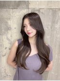 大人女子のうる艶ヘアカラー 韓国風レイヤーカット#2