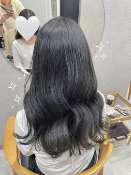 ヌーヴェル(nouvelle) ロングヘア×ダークグレージュ