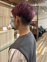 ラヴィエール(LAVIERE by R-EVOLUT)&nbsp;メンズブリーチ ダブルカラー ワインレッド