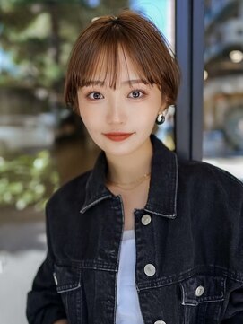 ギークス(GEEKS) 【GEEKS渋谷】耳かけ/大人ショートボブ/ライトブラウン/秋カラー