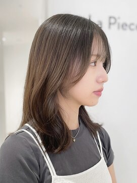 マッシュ 天王寺あべの(MASHU) 透明感オリーブベージュ×小顔見せレイヤー