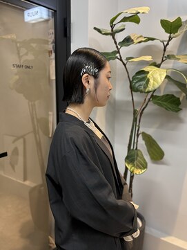 ヌープヘアーアイス(NUUP.hair ici) 20代30代◎タイトリボンヘアセットで艶感シニヨン