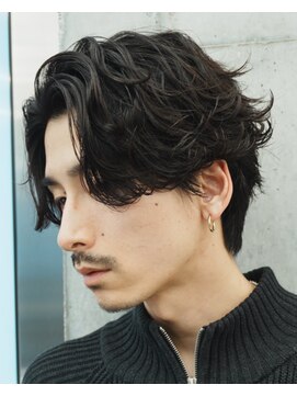 レタッチバイフィフス(RETOUCH by fifth) 原宿シャドウパーマルーズパーマメンズカットセンターパート