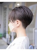 【SHARON原宿】暗めラベンダー×刈り上げショート