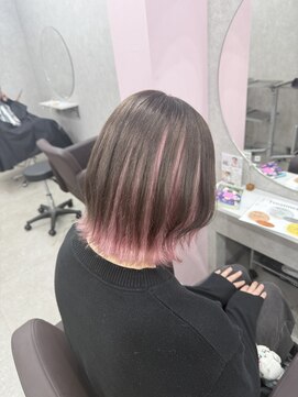 アン ブリーチ 大宮駅東口店(UN BLEACH) インナーブリーチ2回さくらピンクカラー♪