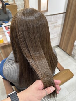 グレープ バイン(GRAPE VINE)の写真/【新小岩駅南口】自然にまとまる髪質改善ストレートで理想のさらつや髪に♪