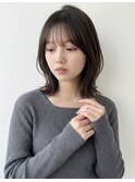 大人っぽい ウェーブミディアム