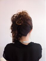 結婚式およばれサイドアップスタイル☆