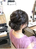 結婚式シニヨンアレンジ【ヘアアレンジ  立川/立川南/八王子】