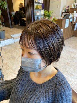 エニー(Any Hair Life) 【手入れが面倒な方へ】ハンドブローでキマる！ショートボブ♪