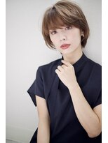 フレームプラス 御堂筋難波店(FRAME +)&nbsp;大人かわいい♪小顔ナチュラルショートボブ