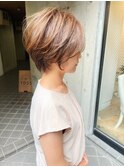 脱白髪染め大人ショート