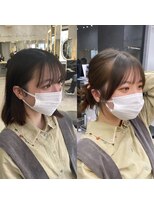 ロンドアヴァントゥス 池袋(Lond aventus)&nbsp;韓国前髪、サイドバング、おくれ毛、小顔カット